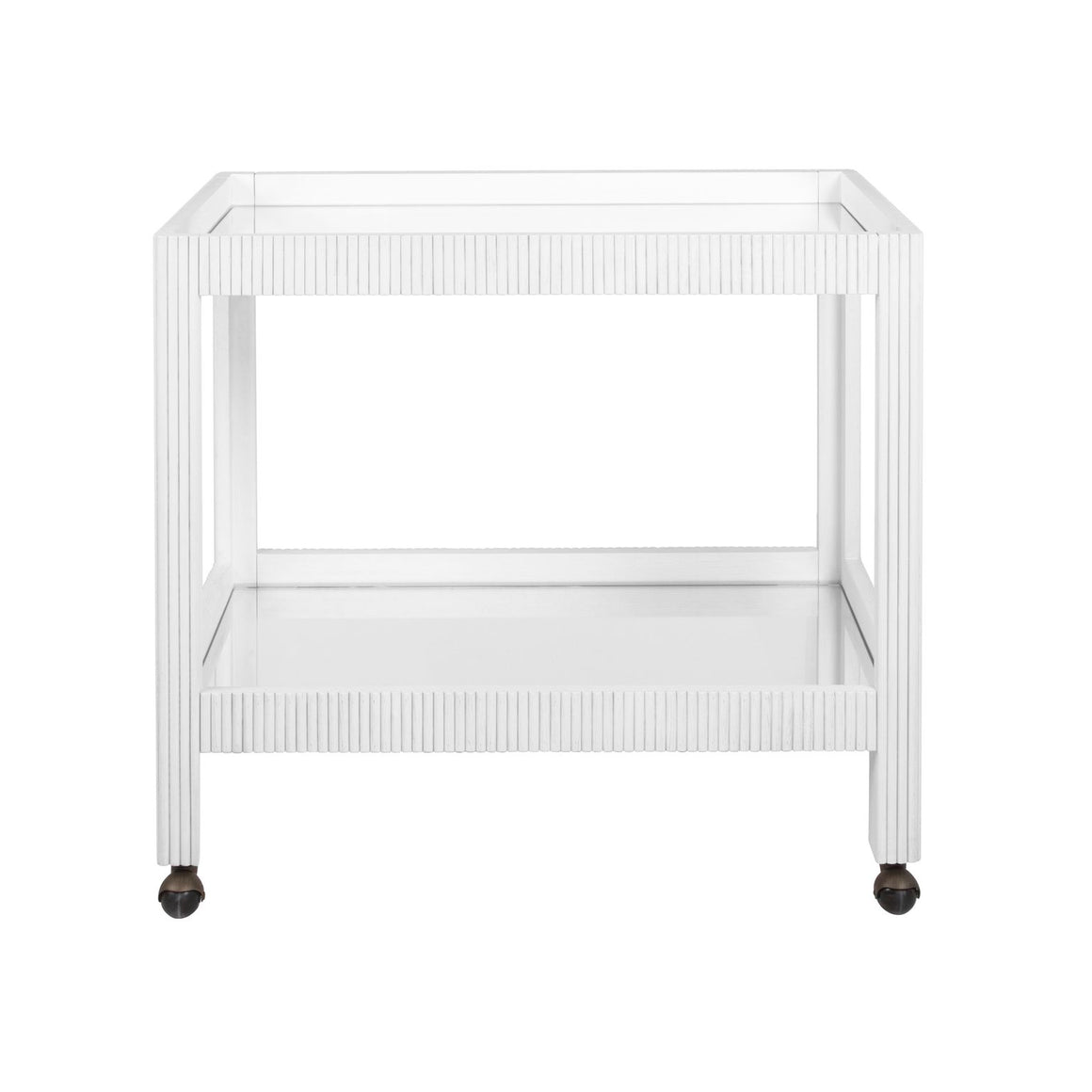 Otis Bar Cart in White Washed Oak