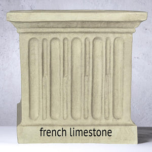 Medium Cast Stone Cube Planter - Greystone (14 finishes available)