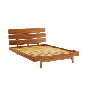 Currant Queen Platform Bed, Amber