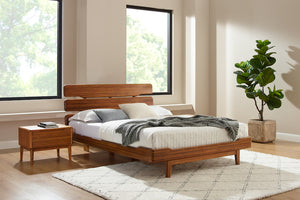 Currant Queen Platform Bed, Amber