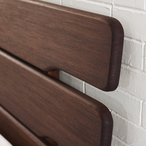 Currant Queen Platform Bed, Oiled Walnut