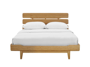Currant California King Platform Bed, Caramelized