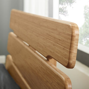 Currant California King Platform Bed, Caramelized