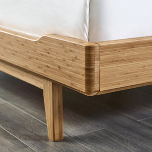 Currant California King Platform Bed, Caramelized
