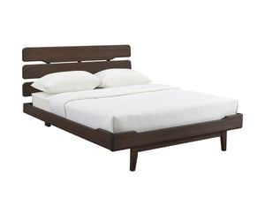 Currant California King Platform Bed, Oiled Walnut