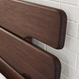 Currant California King Platform Bed, Oiled Walnut
