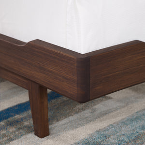 Currant California King Platform Bed, Oiled Walnut