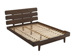 Currant California King Platform Bed, Oiled Walnut