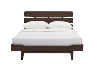 Currant Eastern King Platform Bed, Oiled Walnut