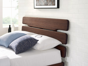 Currant Eastern King Platform Bed, Oiled Walnut