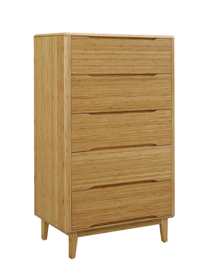 Currant Five Drawer High Chest, Caramelized