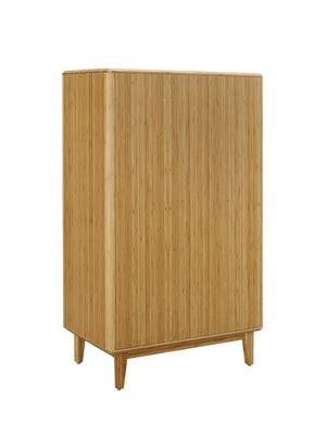 Currant Five Drawer High Chest, Caramelized