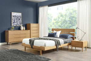 Currant Five Drawer High Chest, Caramelized