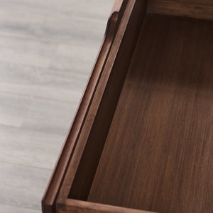 Currant Five Drawer High Chest, Oiled Walnut
