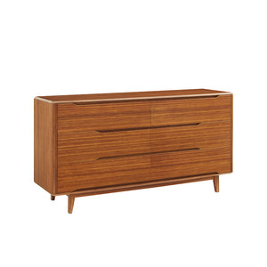 Currant Six Drawer Double Dresser, Amber