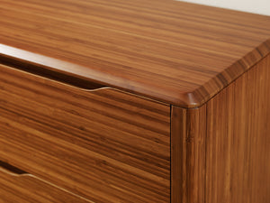 Currant Six Drawer Double Dresser, Amber