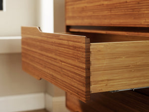 Currant Six Drawer Double Dresser, Amber