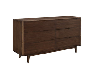 Currant Six Drawer Double Dresser, Oiled Walnut