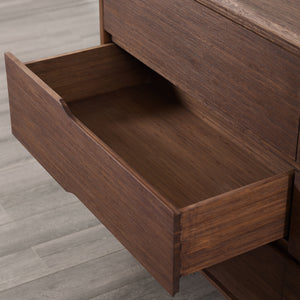 Currant Six Drawer Double Dresser, Oiled Walnut
