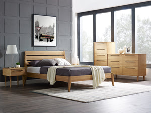 Sienna Queen Platform Bed, Caramelized