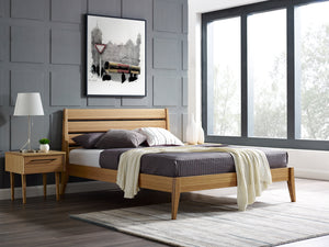 Sienna Queen Platform Bed, Caramelized