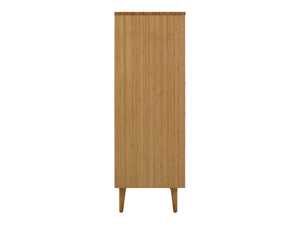 Sienna Five Drawer High Chest, Caramelized