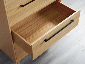 Sienna Five Drawer High Chest, Caramelized