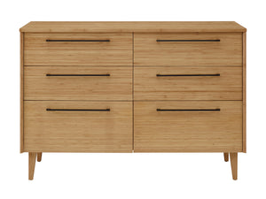 Sienna Six Drawer Double Dresser, Caramelized