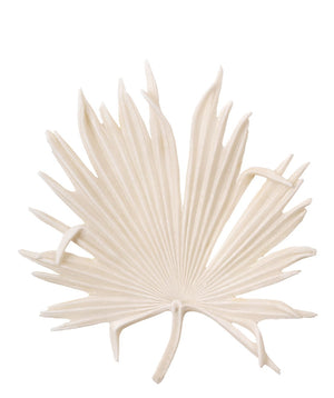 Island Leaf Object, Medium in Off White Resin