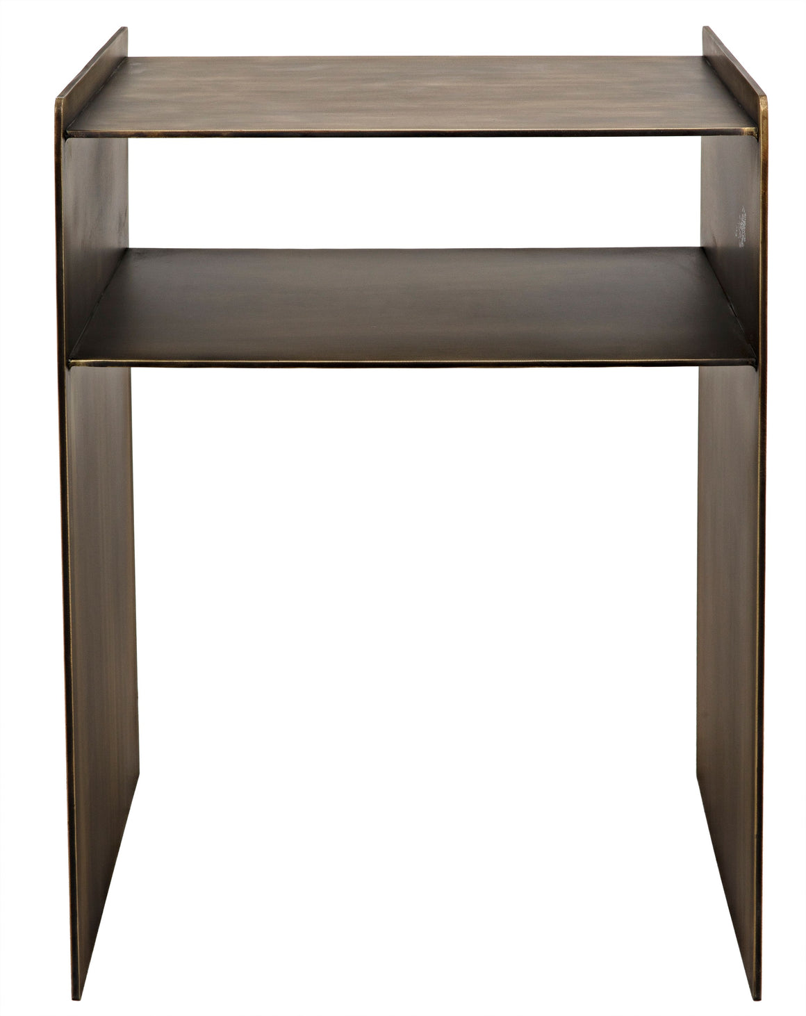 Cyrus Side Table, Aged Brass