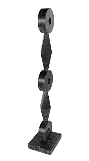 Totem Sculpture, Cinder Black