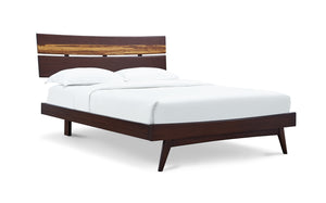 Azara Queen Platform Bed, Sable