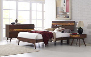 Azara Queen Platform Bed, Sable