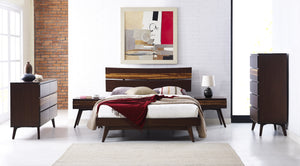 Azara Queen Platform Bed, Sable