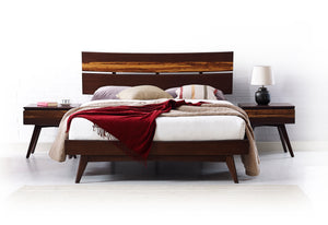 Azara Queen Platform Bed, Sable