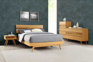 Azara California King Platform Bed, Caramelized