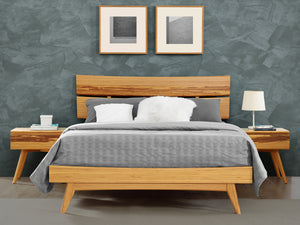 Azara California King Platform Bed, Caramelized