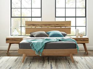 Azara California King Platform Bed, Caramelized