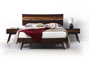 Azara Eastern King Platform Bed, Sable