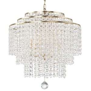 Gabrielle 6 Light Antique Gold Chandelier