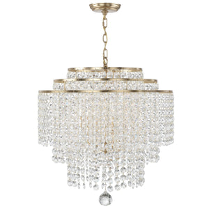 Gabrielle 6 Light Antique Gold Chandelier