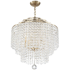Gabrielle 6 Light Antique Gold Chandelier