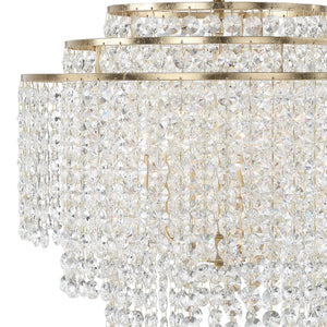 Gabrielle 6 Light Antique Gold Chandelier