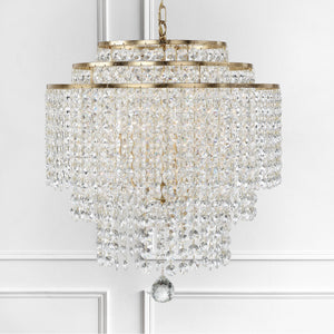 Gabrielle 6 Light Antique Gold Chandelier