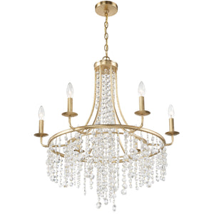 Gabrielle 6 Light Antique Gold Chandelier