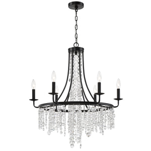Gabrielle 6 Light Antique Gold Chandelier