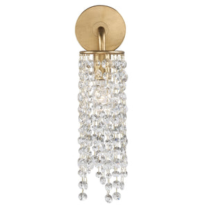 Gabrielle 1 Light Antique Gold Wall Mount
