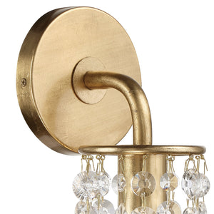 Gabrielle 1 Light Antique Gold Wall Mount