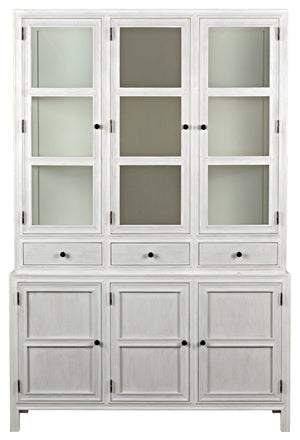 Noir Colonial Hutch - White Wash