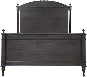 Noir Queen Owen Bed - Pale Charcoal Brown